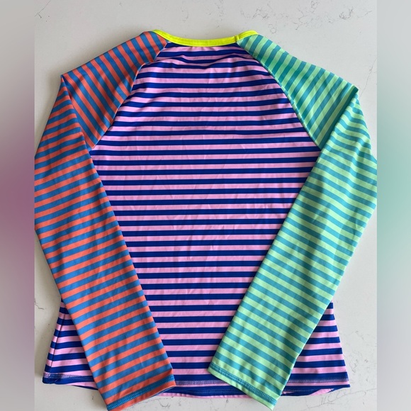 Lands’ End Kids’ Rashguard and Swimsuit top - Picture 3 of 13
